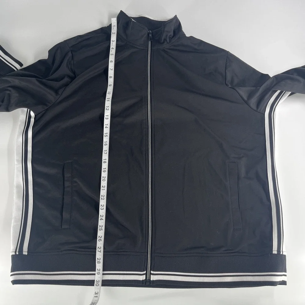 Athletic Works Men's‎ Black Track Jacket Zip Front 2XL (50-52)